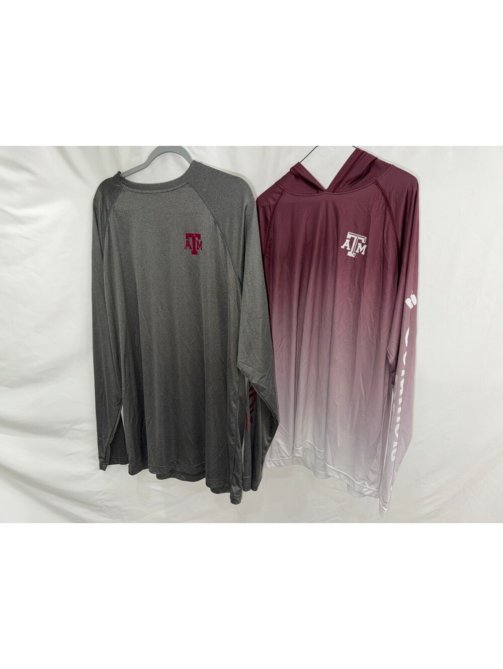 Columbia Texas A&M Long Sleeve Performance Shirts XL Set of 2